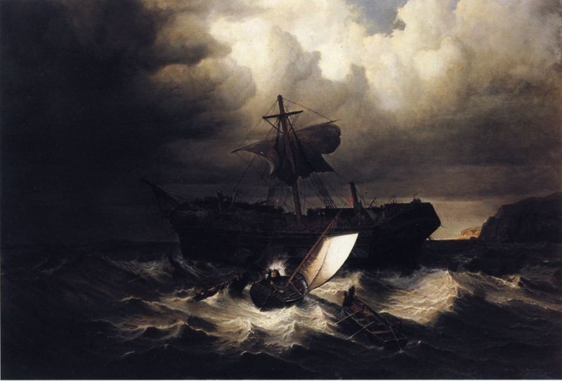 William Bradford The Wreck of an Emigrant Ship on the Coast of New England